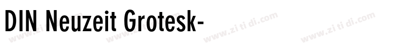 DIN Neuzeit Grotesk字体转换